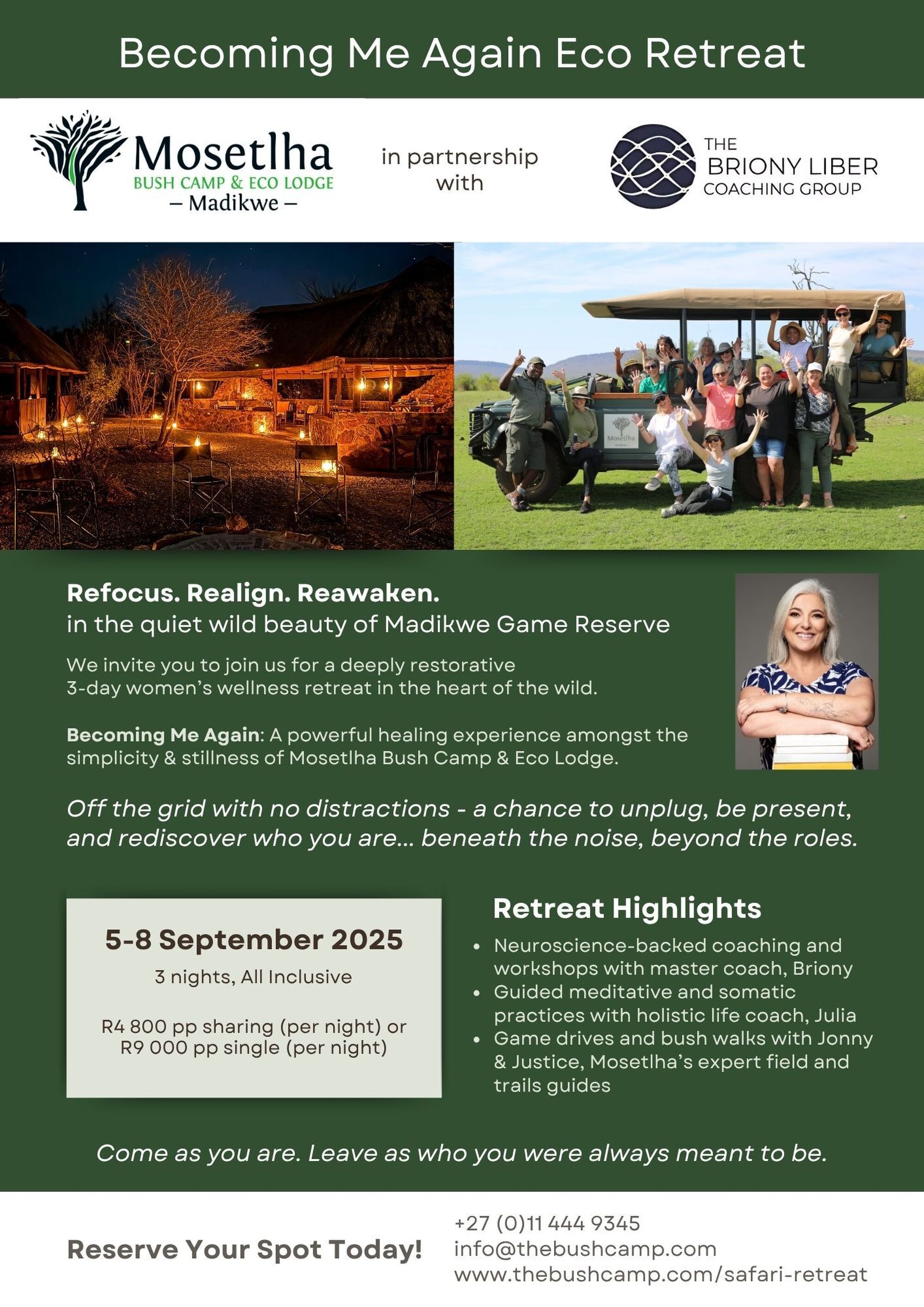 Becoming Me Again September Wellness Retreat 2